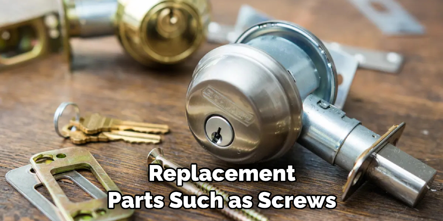 Replacement Parts Such as Screws