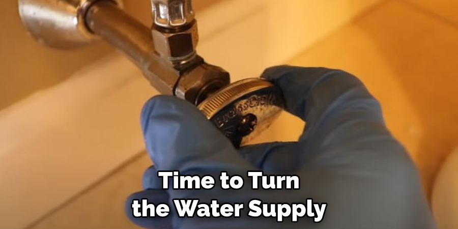 Time to Turn the Water Supply