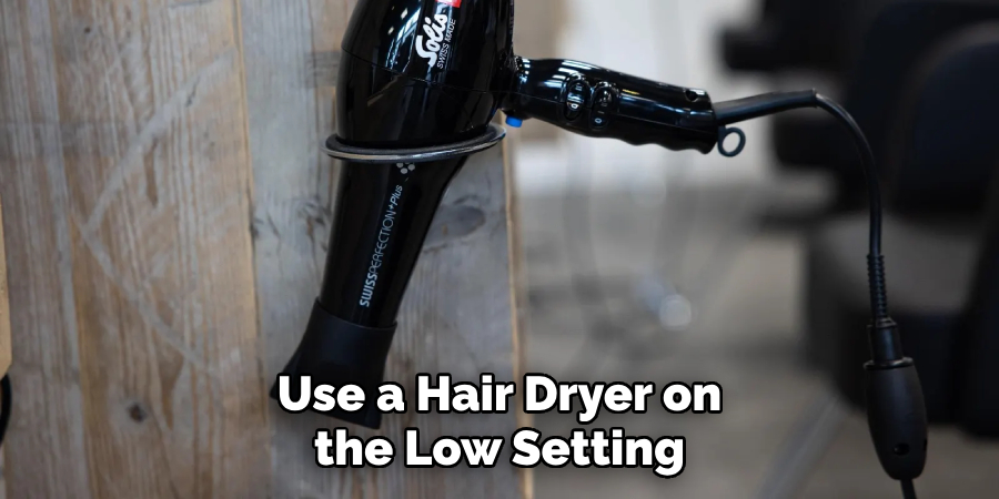 Use a Hair Dryer on the Low Setting