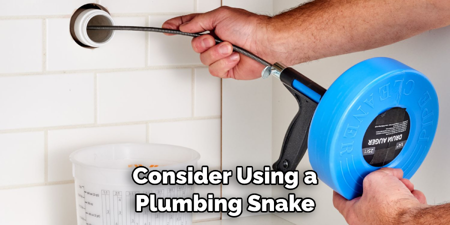 Consider Using a Plumbing Snake