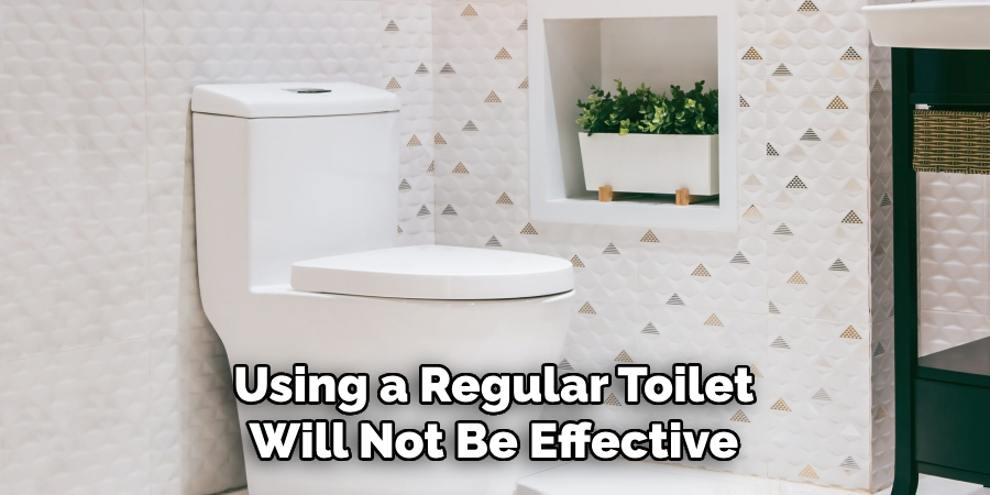 Using a Regular Toilet Will Not Be Effective