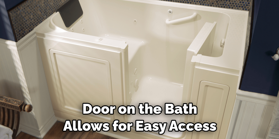 Door on the Bath Allows for Easy Access