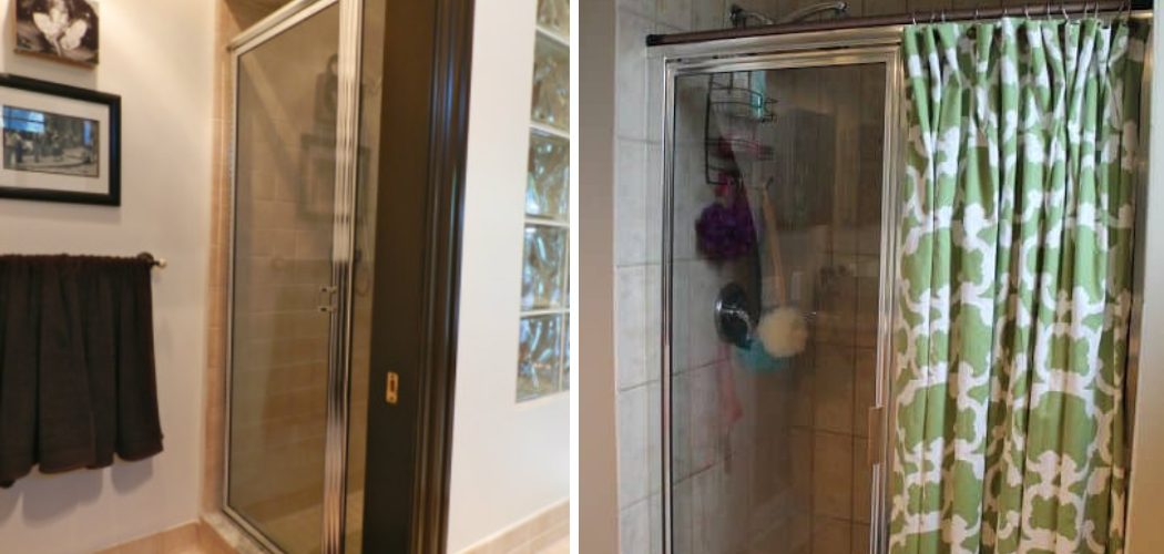 How to Decorate Shower Doors With Curtains