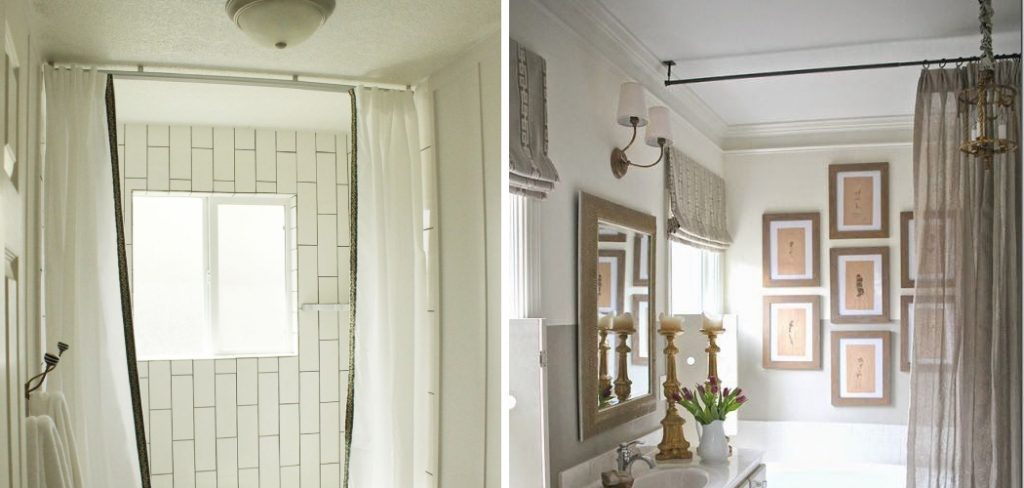 How to Hang Shower Curtain From Ceiling