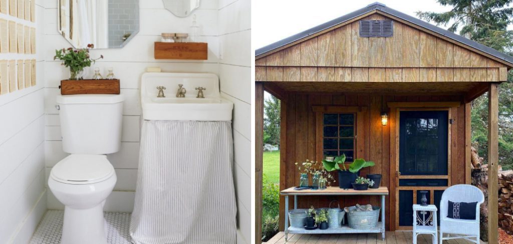 How to Put a Bathroom in a Shed