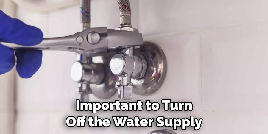 Important to Turn Off the Water Supply