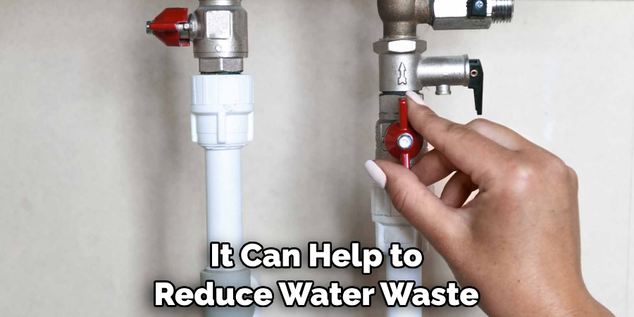 It Can Help to Reduce Water Waste