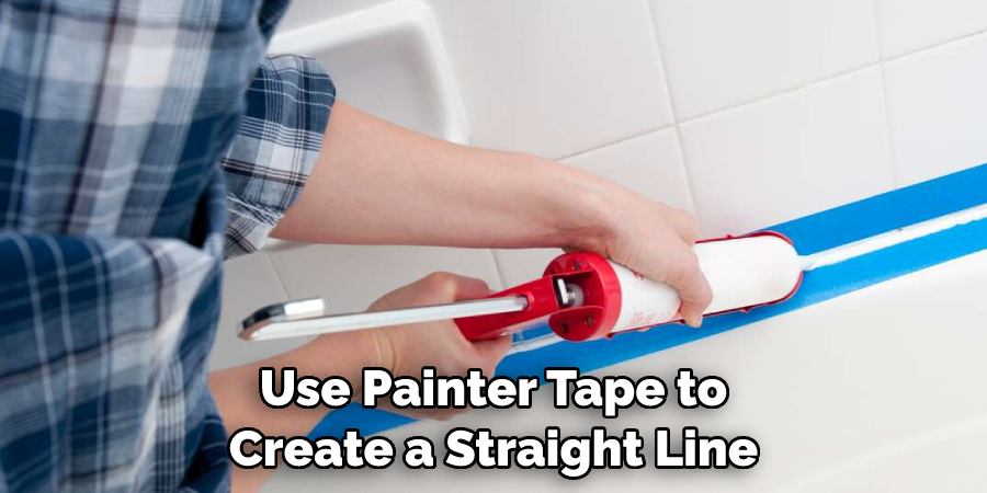 Use Painter Tape to Create a Straight Line