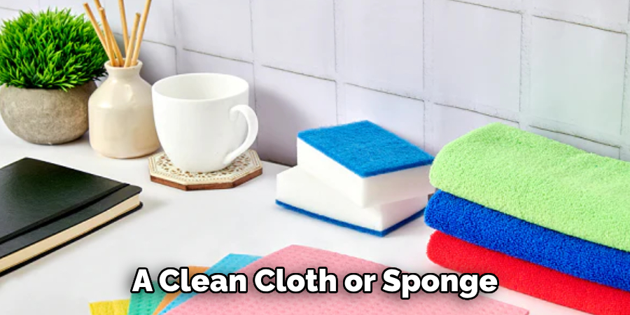 A Clean Cloth or Sponge