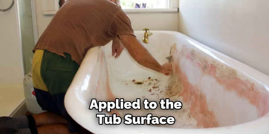 Applied to the Tub Surface