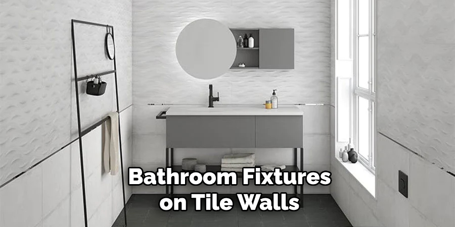 Bathroom Fixtures on Tile Walls