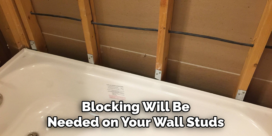 Blocking Will Be Needed on Your Wall Studs