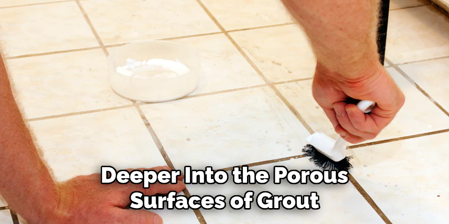 Deeper Into the Porous Surfaces of Grout