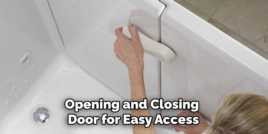 Opening and Closing Door for Easy Access