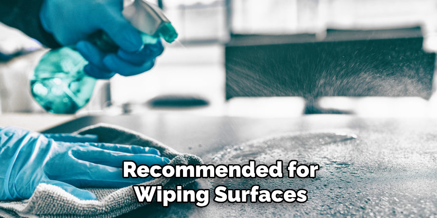 Recommended for Wiping Surfaces