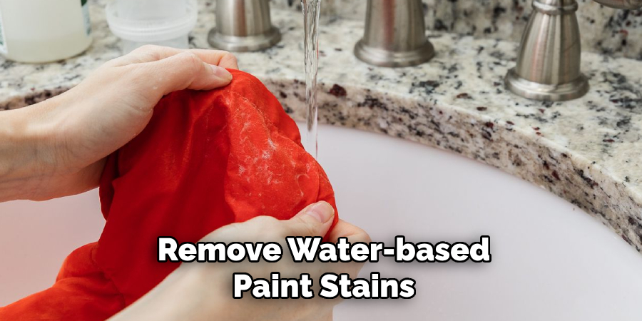 Remove Water-based Paint Stains