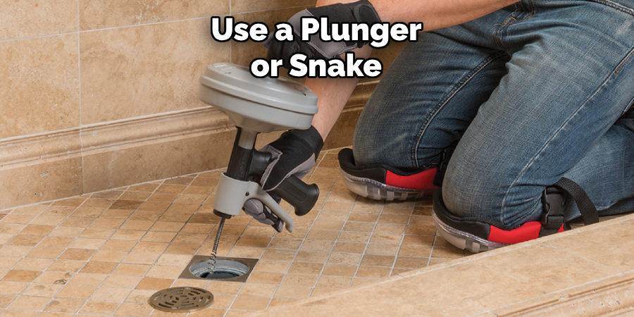 Use a Plunger or Snake