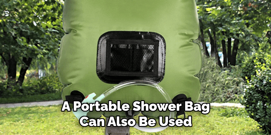 A Portable Shower Bag Can Also Be Used