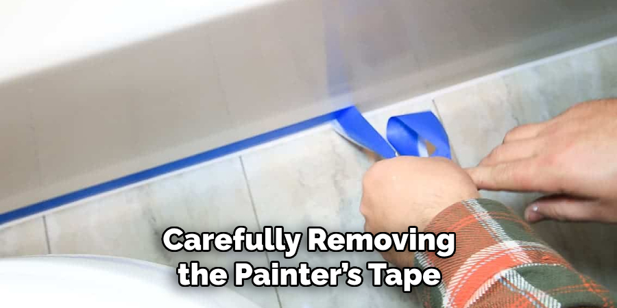 Carefully Removing the Painter’s Tape