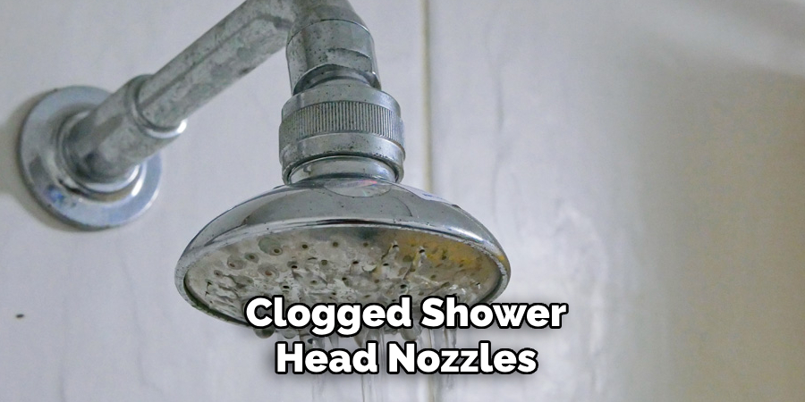 Clogged Shower Head Nozzles