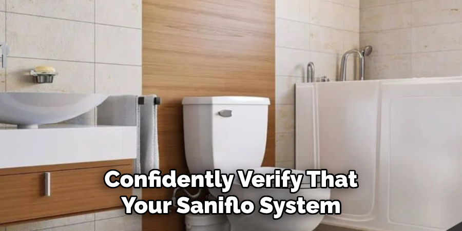 Confidently Verify That Your Saniflo System