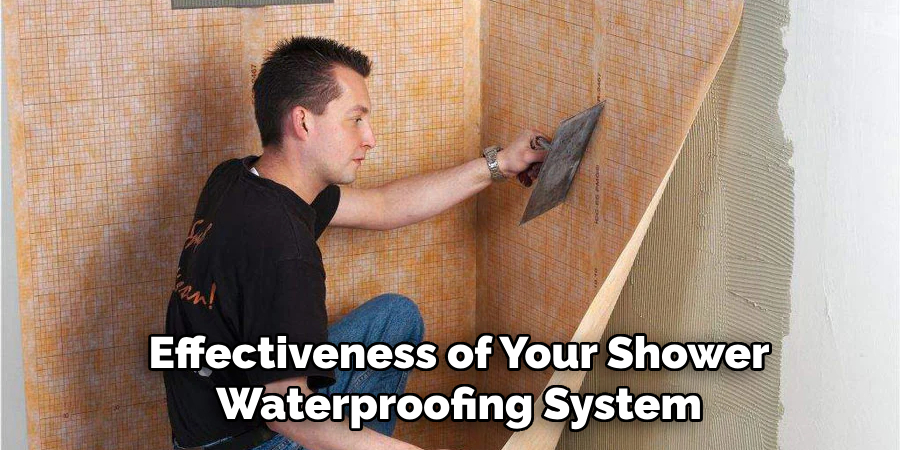 Effectiveness of Your Shower Waterproofing System