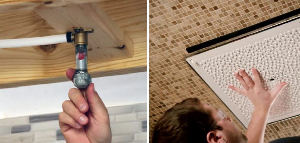 How to Install a Rain Shower Head in the Ceiling