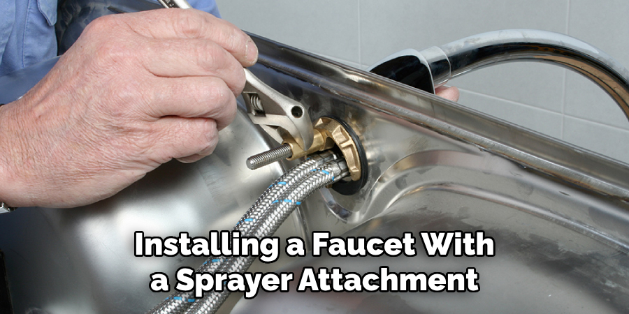 Installing a Faucet With a Sprayer Attachment