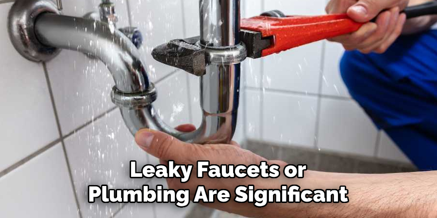 Leaky Faucets or Plumbing Are Significant