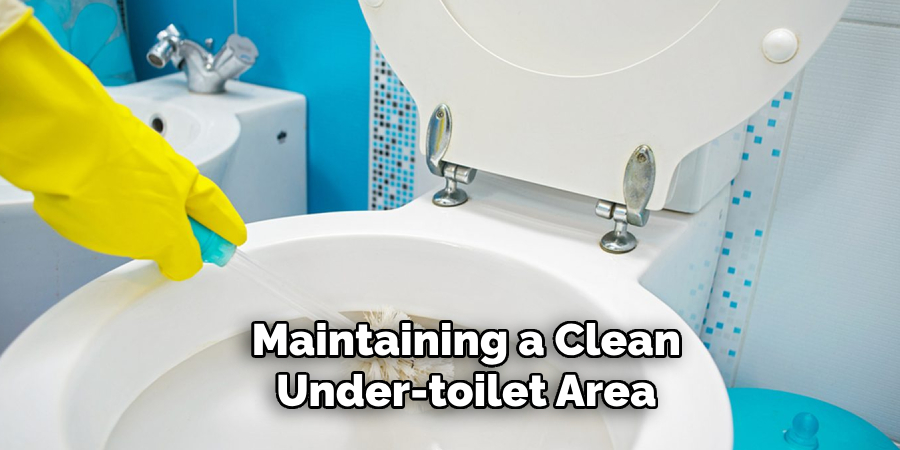 Maintaining a Clean Under-toilet Area