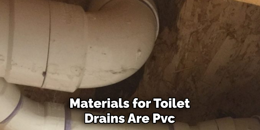 Materials for Toilet Drains Are PVC