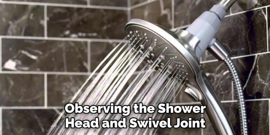 Observing the Shower Head and Swivel Joint