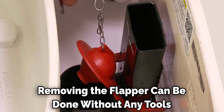 Removing the Flapper Can Be Done Without Any Tools