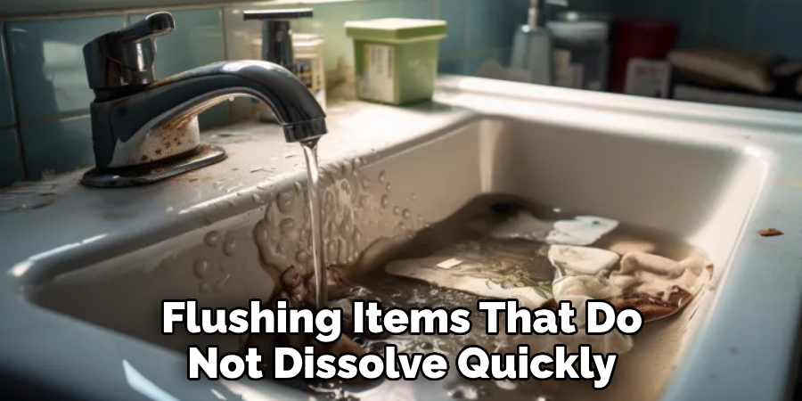 Flushing Items That Do Not Dissolve Quickly