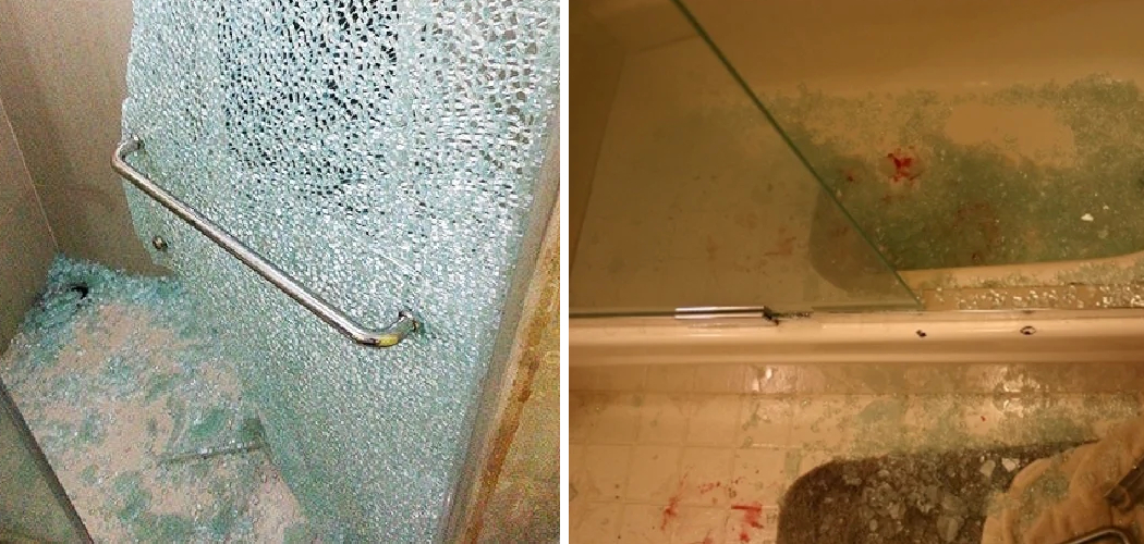 How to Clean Up Shattered Shower Door