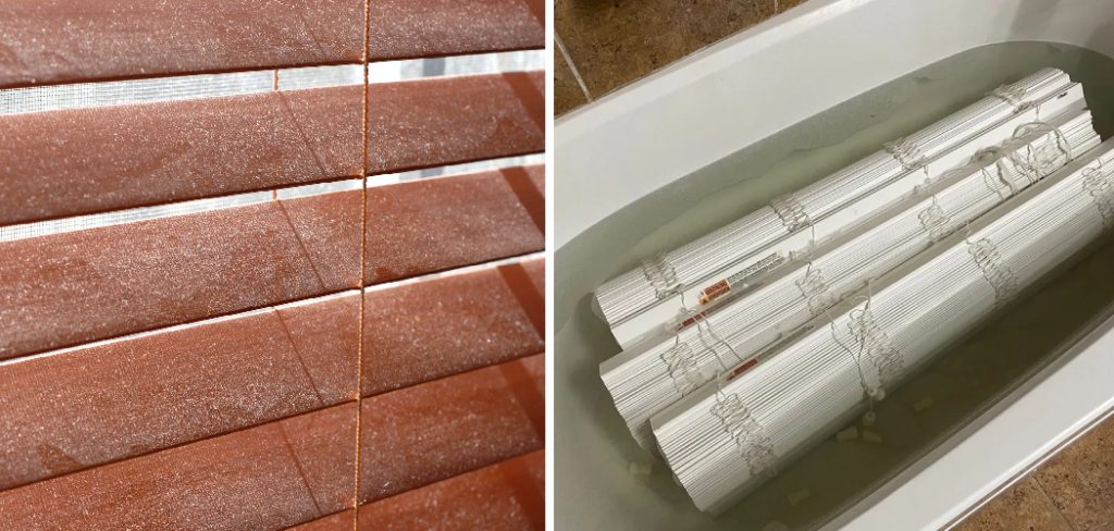 How to Clean Wood Blinds in Bathtub