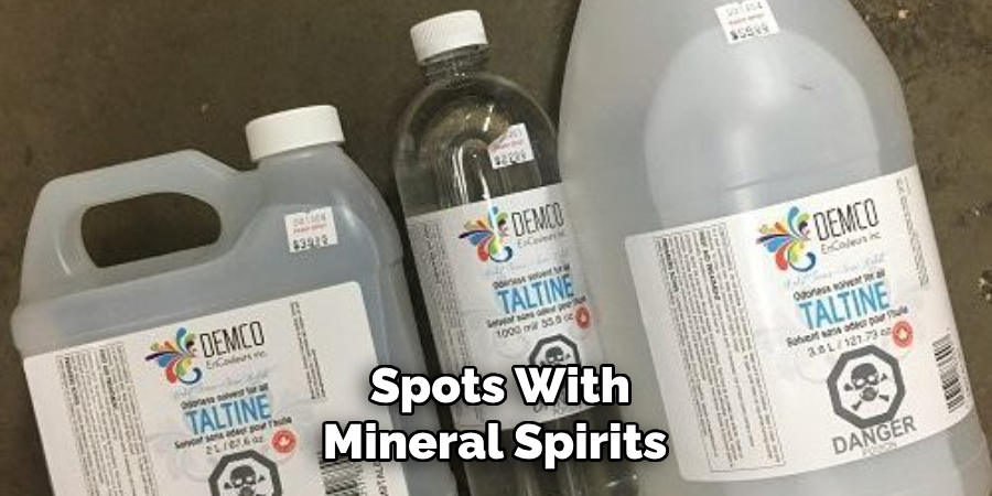 Spots With Mineral Spirits 
