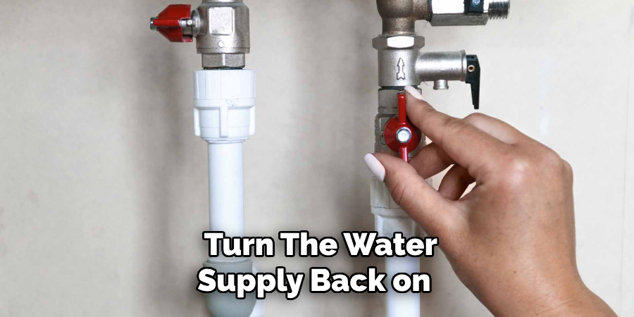 Turn the Water Supply Back on