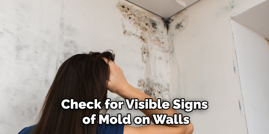 Check for Visible Signs of Mold on Walls