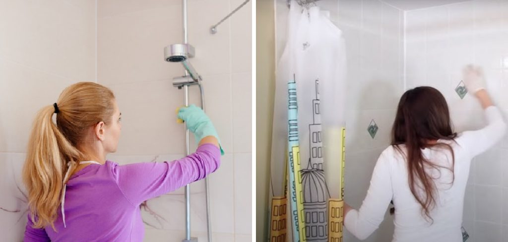 How to Rinse Shower Walls Without a Sprayer