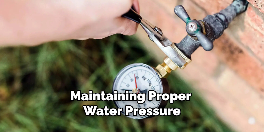 Maintaining Proper Water Pressure