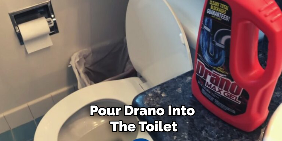 Pour Drano Into the Toilet