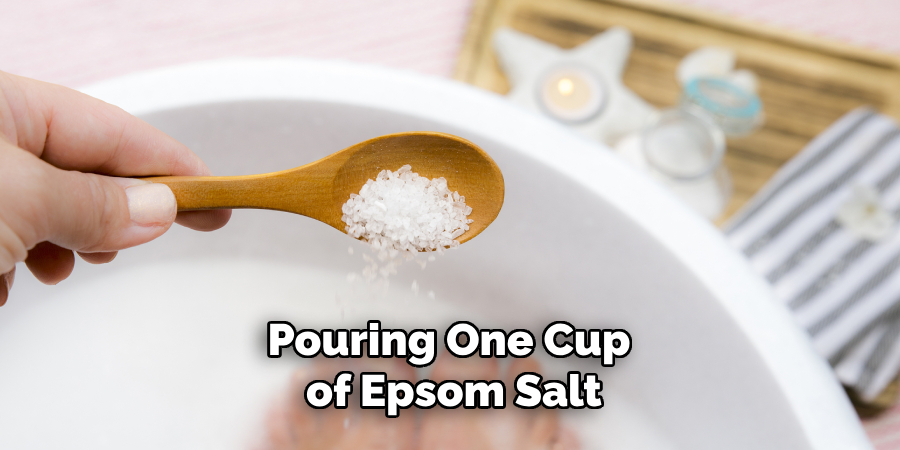 Pouring One Cup of Epsom Salt
