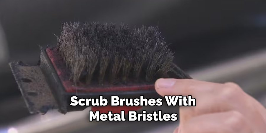 Scrub Brushes With Metal Bristles 