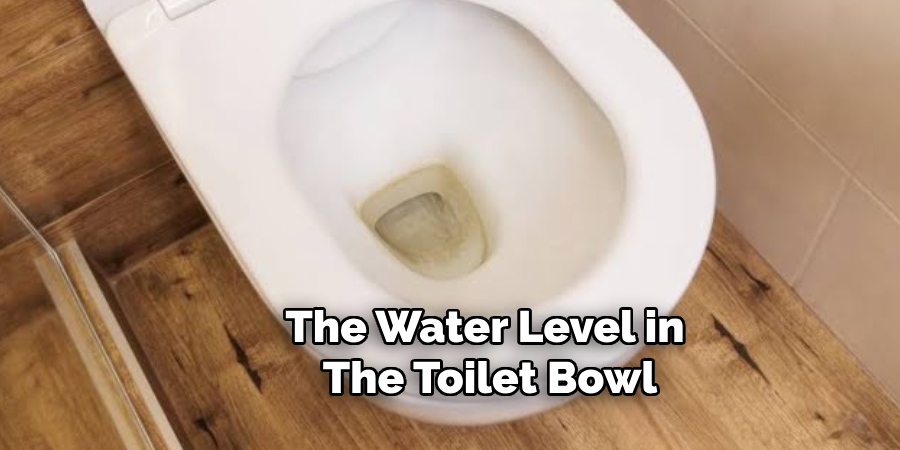 The Water Level in the Toilet Bowl