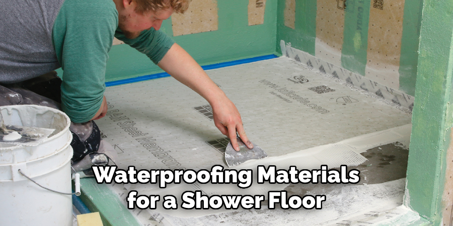 Waterproofing Materials for a Shower Floor