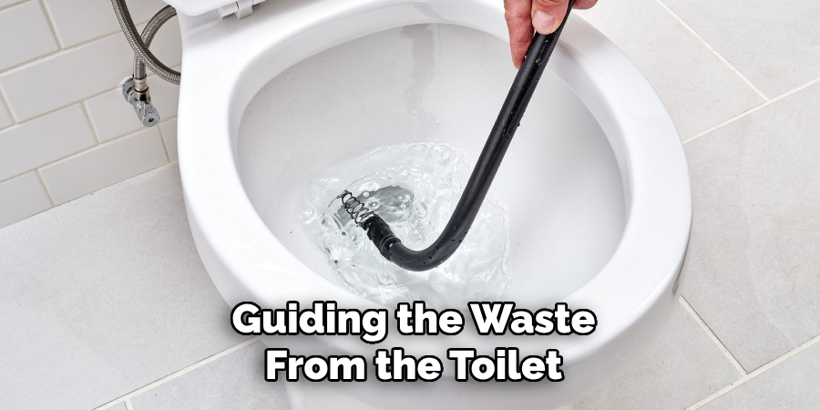 Guiding the Waste From the Toilet