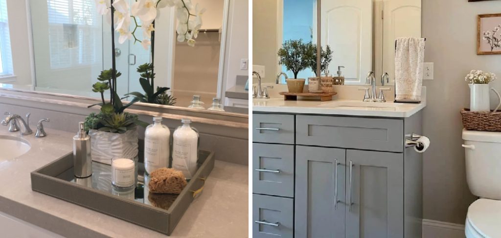 How to Decorate a Bathroom Countertop