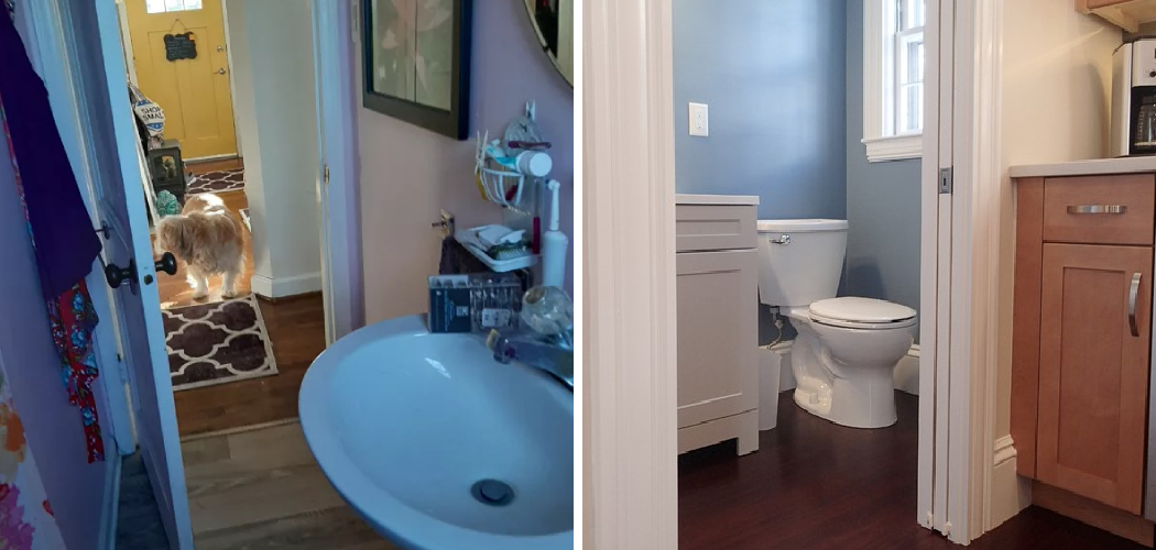 How to Hide Bathroom Off Kitchen