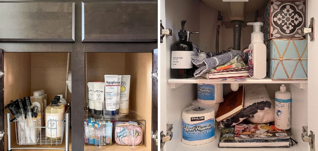 How to Organize Bathroom Cabinets Without Drawers